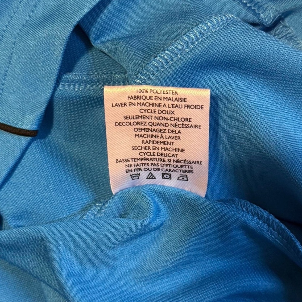 Ping Performance Blue Golf Polo Shirt Men’s Medium Athletic - Picture 4 of 4